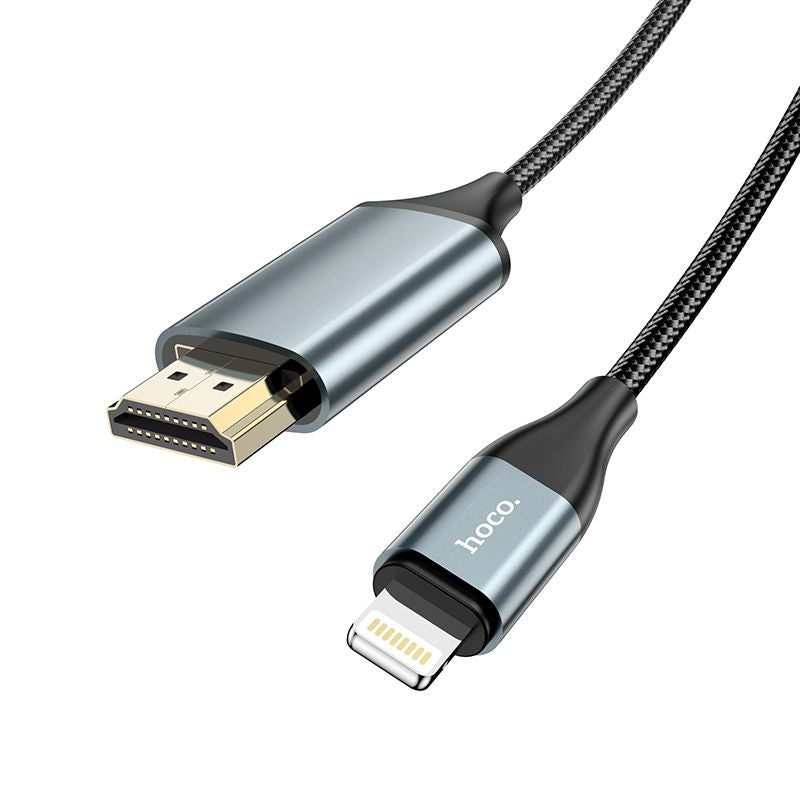 Hoco For iPhone iPad To HDMI Digital 4k TV / Monitor/ Projector Adapter 2M Cable AU