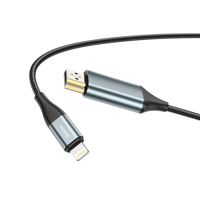 Hoco For iPhone iPad To HDMI Digital 4k TV / Monitor/ Projector Adapter 2M Cable AU