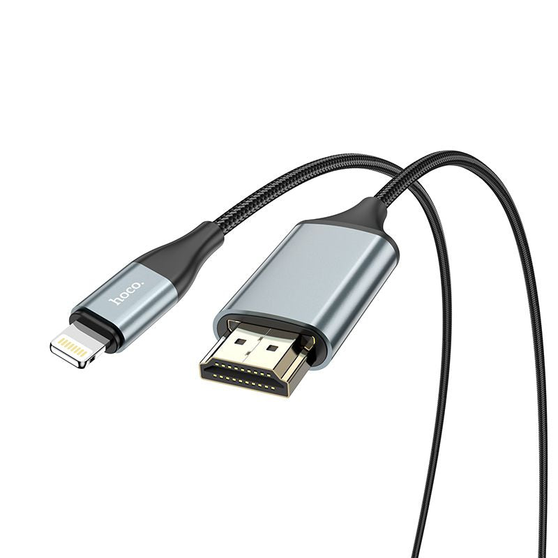 Hoco For iPhone iPad To HDMI Digital 4k TV / Monitor/ Projector Adapter 2M Cable AU