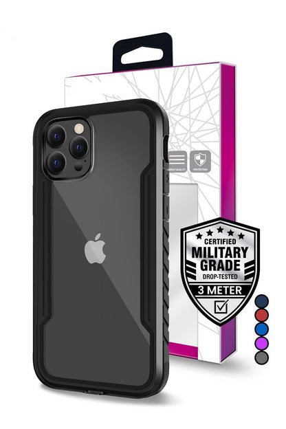 For iPhone 15 Pro Max Military Grade Defense Shield Aluminum Protective Case