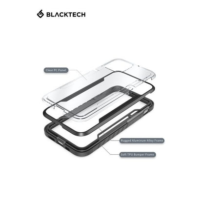 iPhone 14 BLACKTECH Defense Shield Aluminum Alloy - Blue