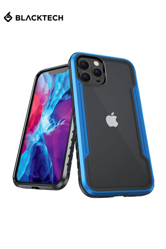 iPhone 14 Pro BLACKTECH Defense Shield Aluminum Alloy - Blue