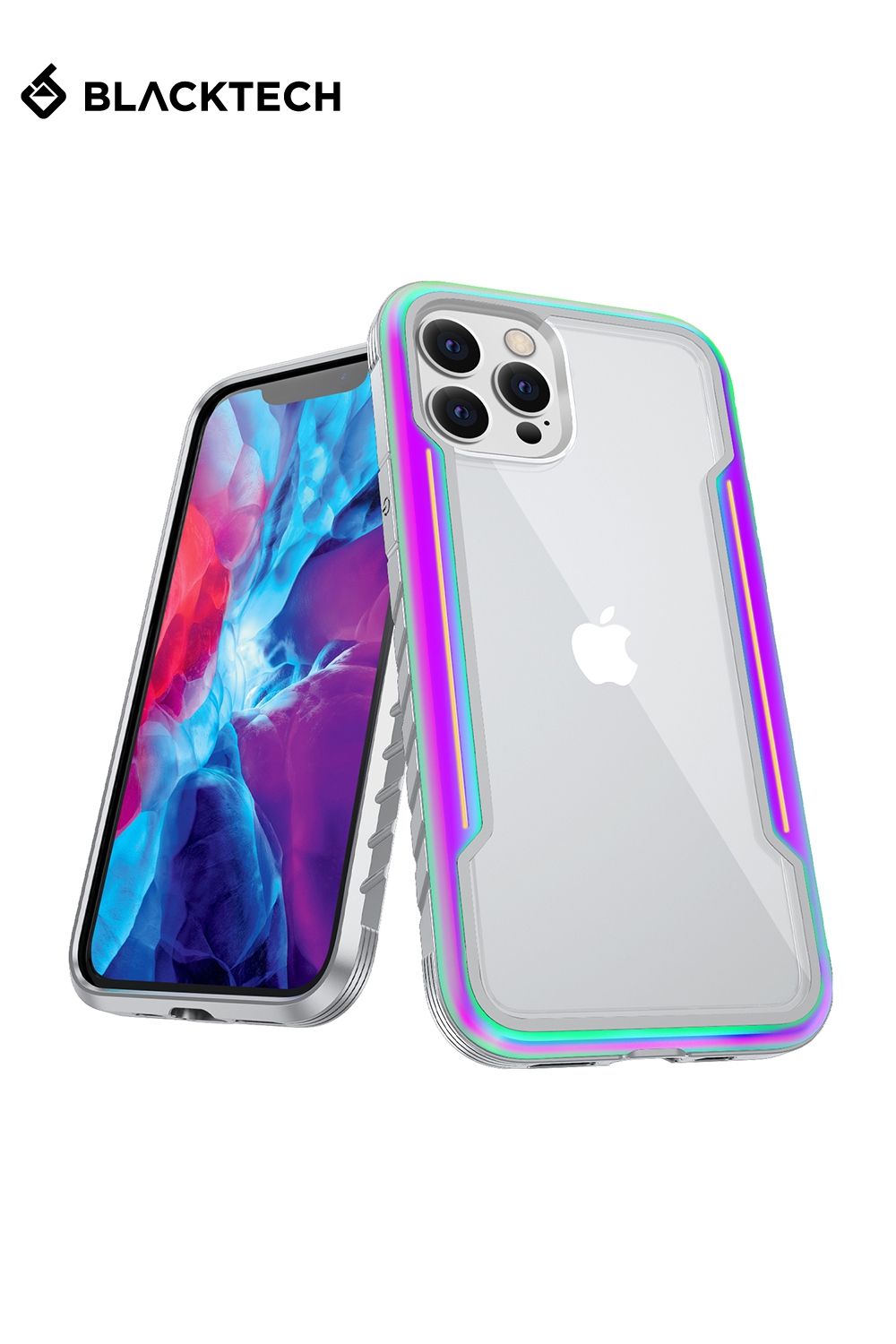 iPhone 15 Plus BLACKTECH Defense Shield Aluminum Alloy - Iridescent