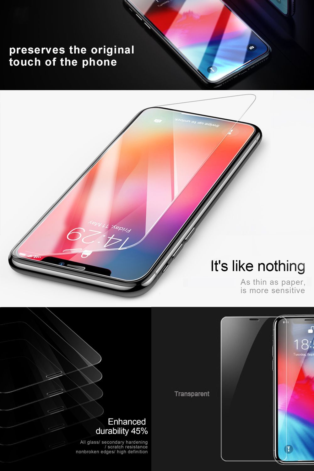 Huawei P30 / P30 Lite BLACKTECH Tempered Glass - Clear
