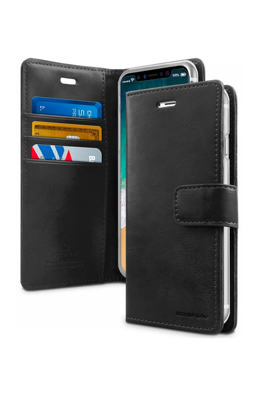 Goospery Mercury Blue Moon Diary Case for iPhone 15 Pro Max