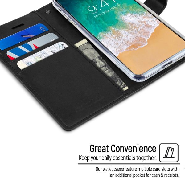 Huawei P30 Pro Goospery Mercury Blue Moon Diary - Black