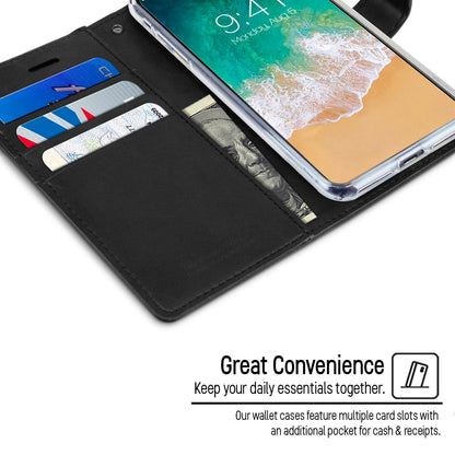 iPhone Air Goospery Mercury Blue Moon Diary - Black