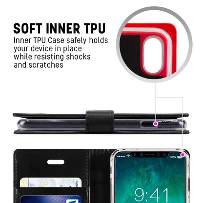 Samsung Galaxy S23 Ultra Goospery Mercury Blue Moon Diary - Black