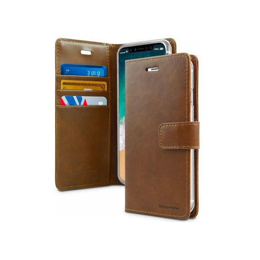 Samsung Galaxy S20 Ultra 6.9 inch Goospery Mercury Blue Moon Diary - Brown