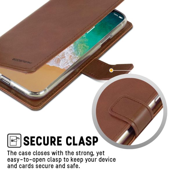 Samsung Galaxy S21 Plus Goospery Mercury Blue Moon Diary - Brown