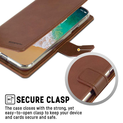 Samsung Galaxy S22 Ultra Goospery Mercury Blue Moon Diary - Brown