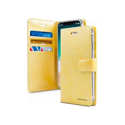 Samsung Galaxy S20 6.2 inch Goospery Mercury Blue Moon Diary - Gold