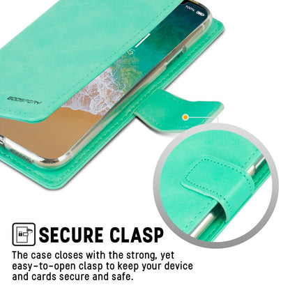 iPhone 13 Pro Goospery Mercury Blue Moon Diary - Mint