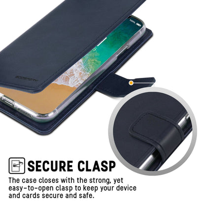 iPhone 14 Pro Max Goospery Mercury Blue Moon Diary - Navy