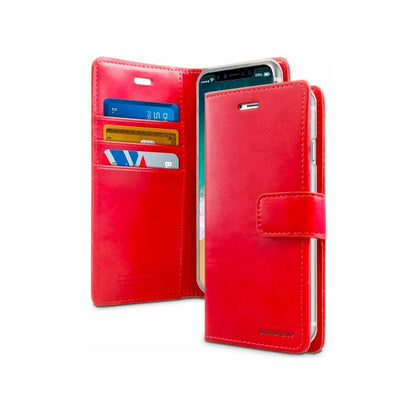 Samsung Galaxy A72 Goospery Mercury Blue Moon Diary - Red