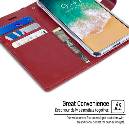 Samsung Galaxy S22 Ultra Goospery Mercury Blue Moon Diary - Wine