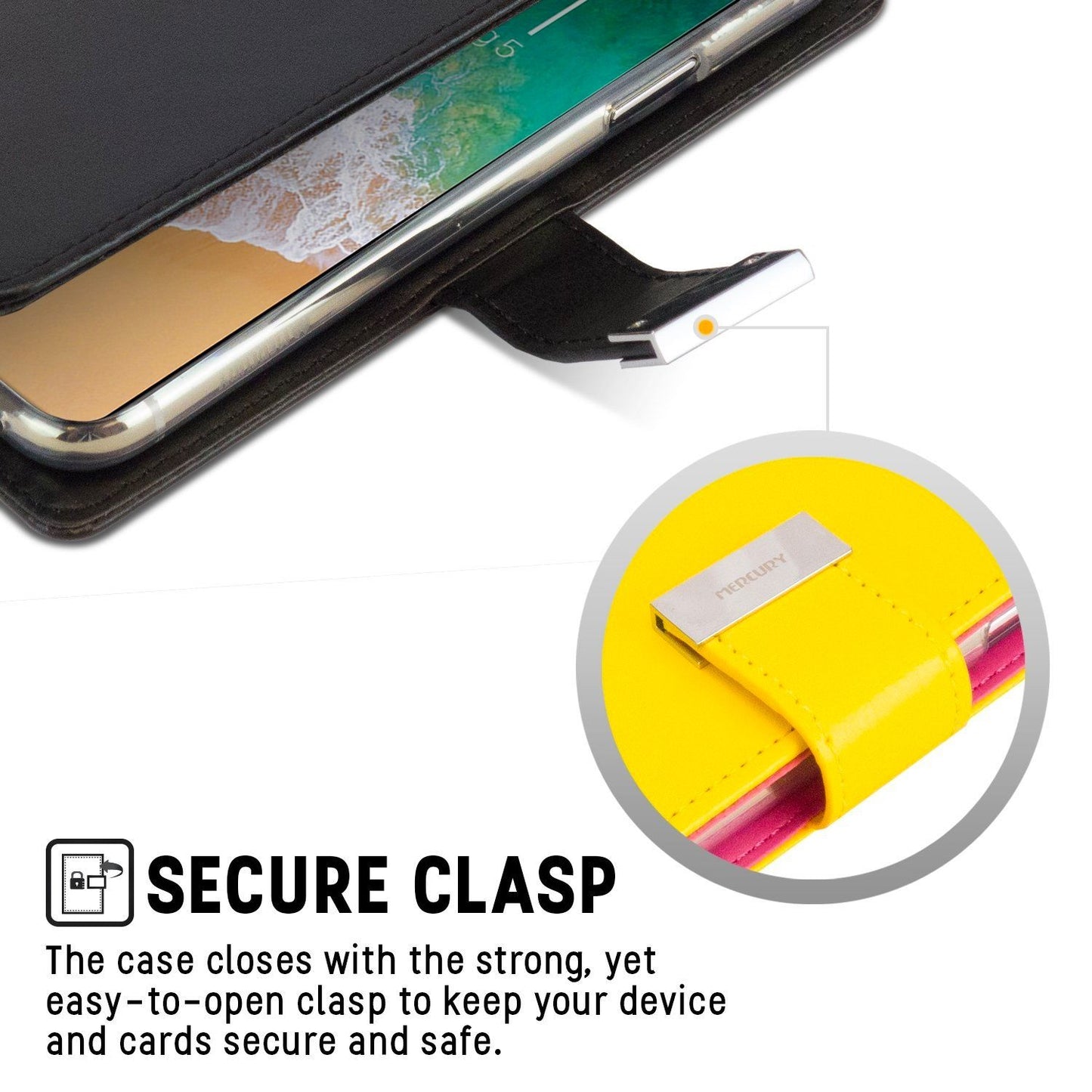 iPhone 13 Pro Goospery Mercury Rich Diary - Black