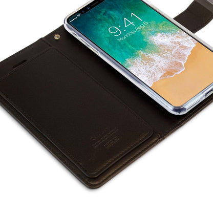 iPhone 13 Pro Max Goospery Mercury Rich Diary - Black