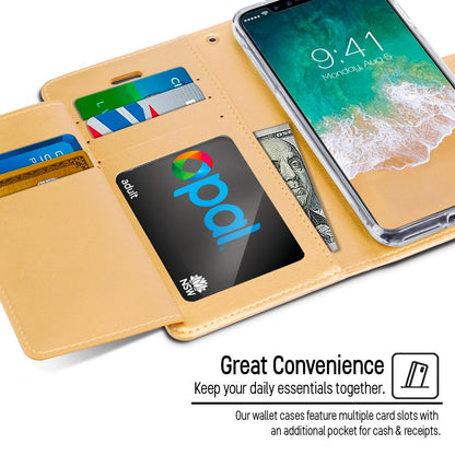 iPhone 13 Pro Goospery Mercury Rich Diary - Gold