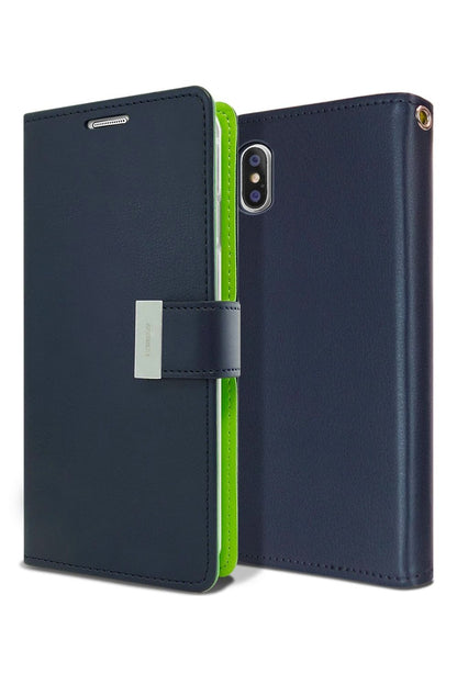 iPhone 13 Pro Goospery Mercury Rich Diary - Navy