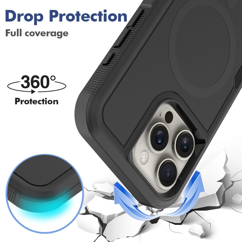 iPhone 17 Pro BLACKTECH Commuter (Magnetic Compatible) - Black