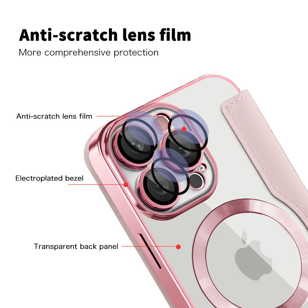 *Priority reserve-Ships early Sep*iPhone 17 Air BLACKTECH Leather Lux (Magnetic Compatible) - Pink