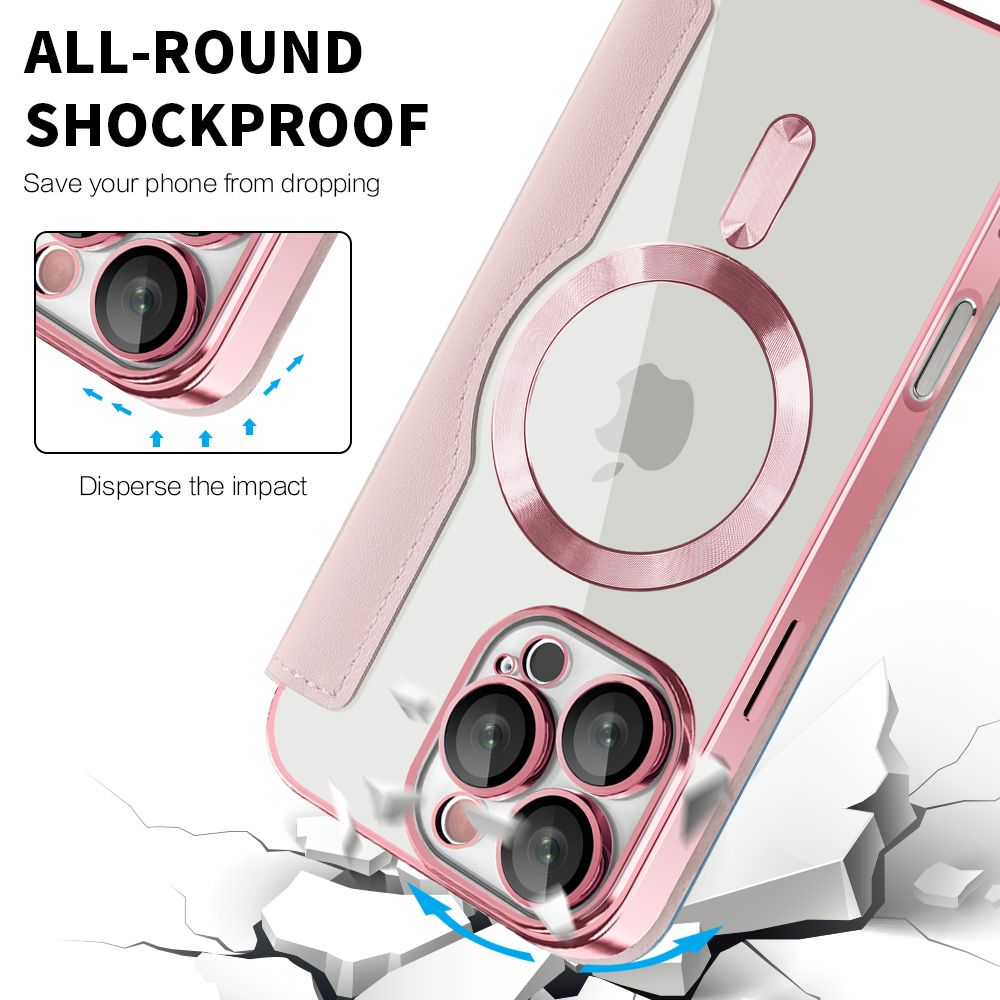 *Priority reserve-Ships early Sep*iPhone 17 Air BLACKTECH Leather Lux (Magnetic Compatible) - Pink