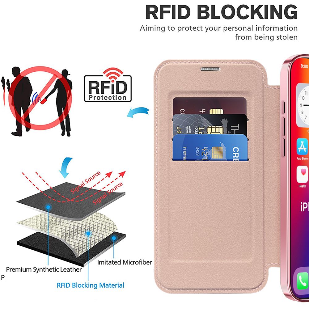 *Priority reserve-Ships early Sep*iPhone 17 Air BLACKTECH Leather Lux (Magnetic Compatible) - Pink