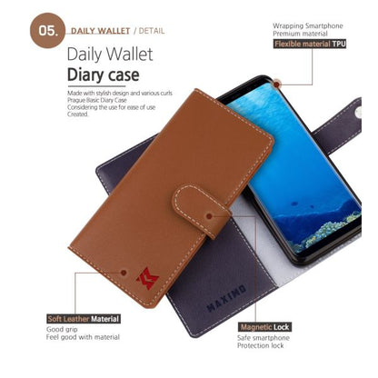 Samsung Galaxy S10 Plus Maximo Vintage Edition Daily Wallet Case - Brown