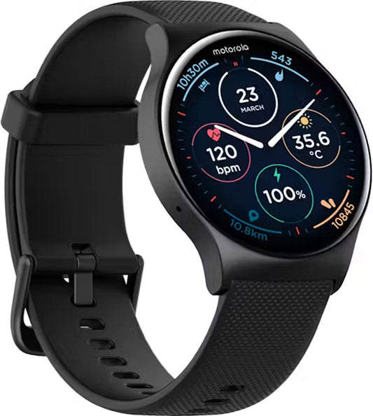 Motorola Moto M120 Smart Watch (IOS & Android) - Black