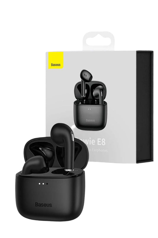Baseus E8 Bowie True Wireless Bluetooth Earphones With HiRes Audio-White/Black
