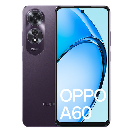 Oppo A60 4G Dual Sim 256GB 6.67" Screen Midnight Purple - NFC (A/C not included)