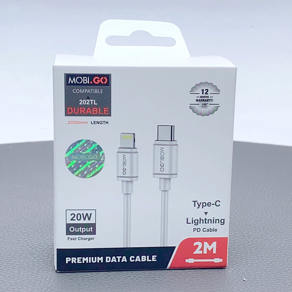 iPhone Charging Cable Mobigo 1m 20W PD To iPhone Fast charge Cable for iPhone