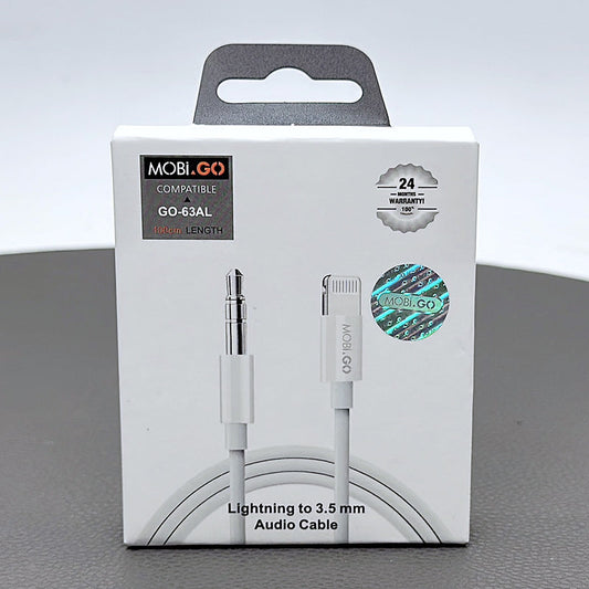 AUX Cable Mobigo 1m Lightning To 3.5mm audio Adapter