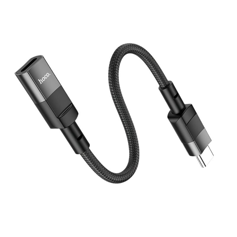 Hoco Genuine USB-C Male To iPhone Female Adapter 10CM Adapter Cable