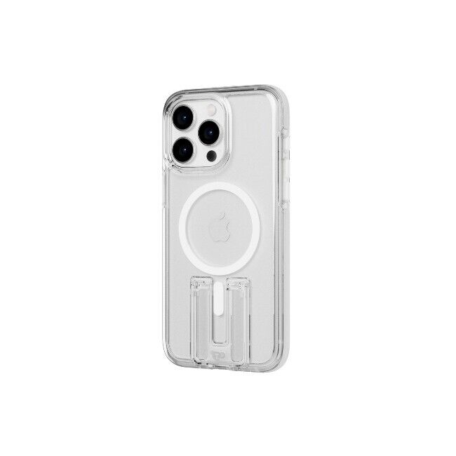 Genuine Tech 21 Evo Crystal Kick Stand Case Magnetic Ring for iPhone 15 Pro Max