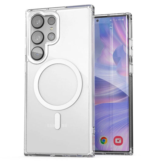 Clear ShockProof Hard Magnetic ChargingCase for  Samsung S23 S23 Plus S23 Ultra