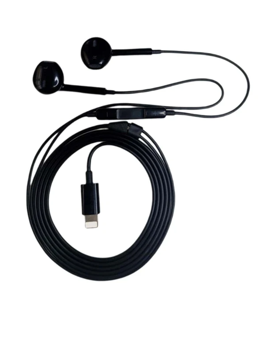 Black Earphones Headphones Earbuds with 8pin connector For iPhone X 7 8 11 12 13 14 [AU STOCK]