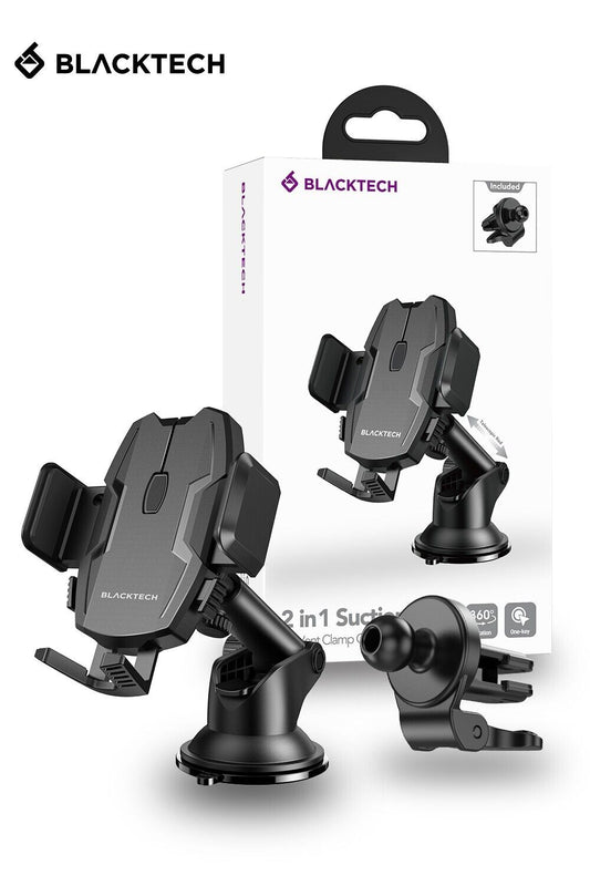 2in1 Suction Dashboard And Air Vent Clamp Car Phone Holder Mount - Au