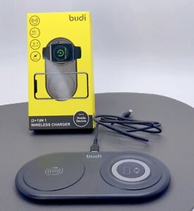2in1 15W Wireless Charger for iPhone 14 13 Pro Max/AirPods/Watch Android Samsung