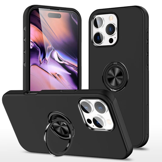 *Priority reserve-Ships early Sep*iPhone 17 Pro BLACKTECH Slim Style Magnetic Ring Stand - Black