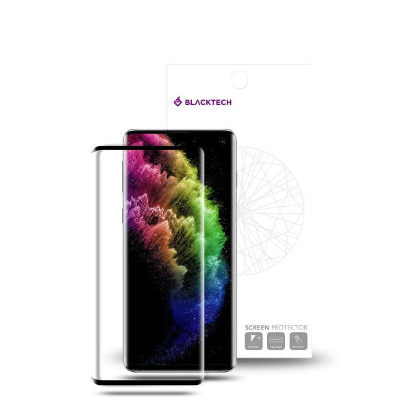 Samsung Galaxy S23 Ultra BLACKTECH Edge Glue Tempered Glass - Support Fingerprint Unlock