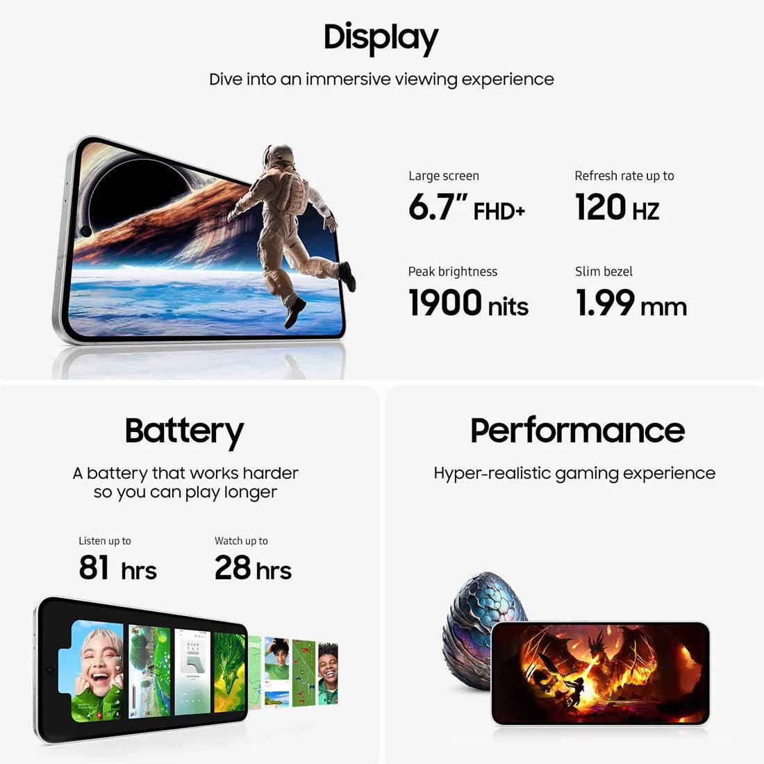 Samsung Galaxy S24 FE 5G 128GB 6.7" Screen Blue
