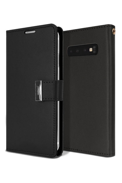 Samsung Galaxy S22 Ultra Goospery Mercury Rich Diary - Black