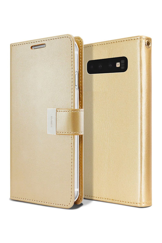 Samsung Galaxy S22 Plus Goospery Mercury Rich Diary - Gold
