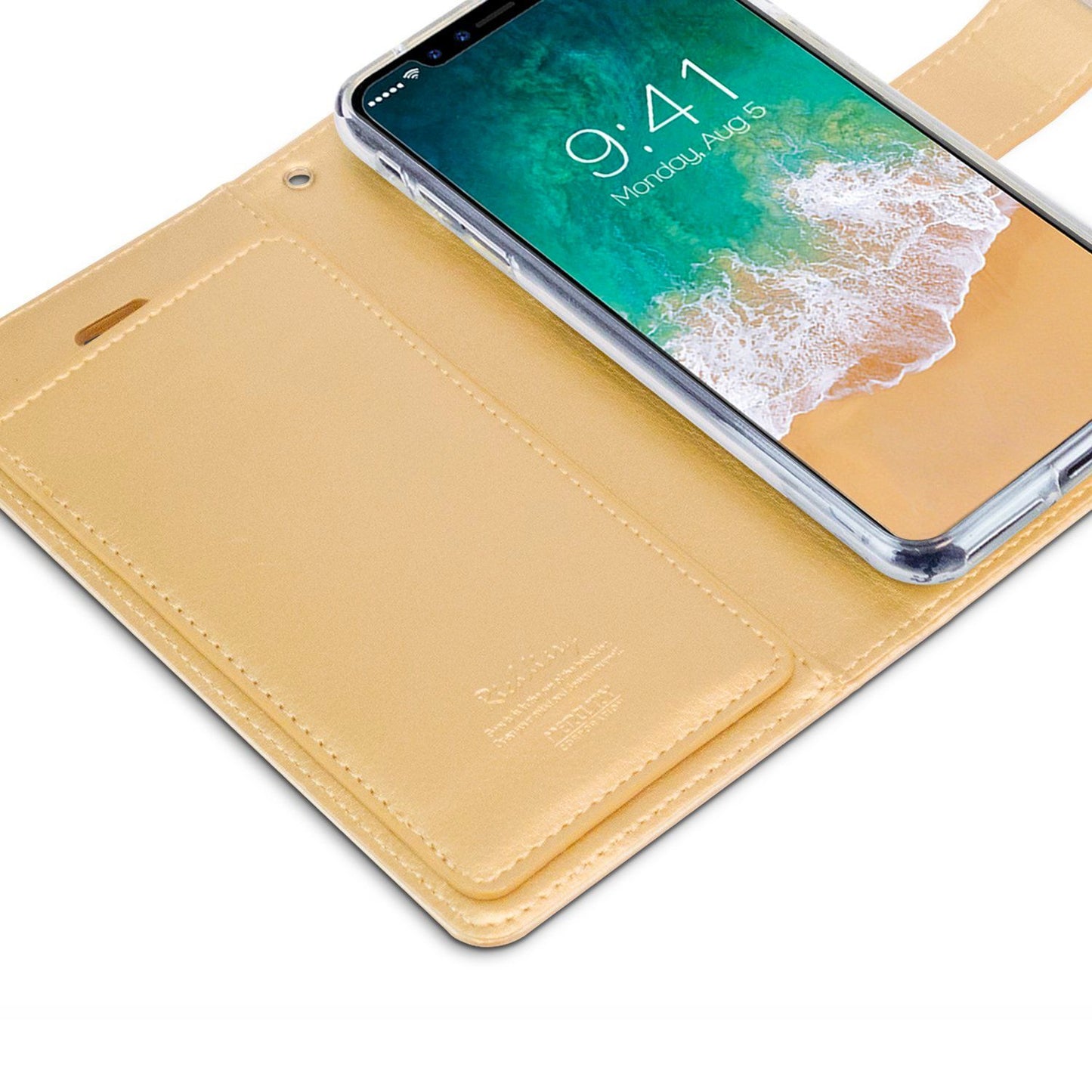 Samsung Galaxy S22 Plus Goospery Mercury Rich Diary - Gold