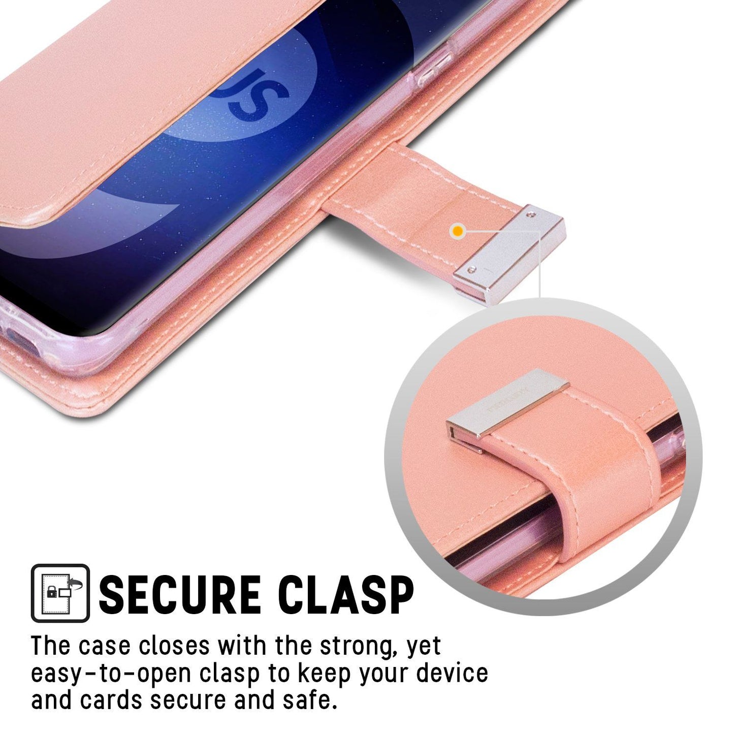 Samsung Galaxy S22 Plus Goospery Mercury Rich Diary - Rose Gold