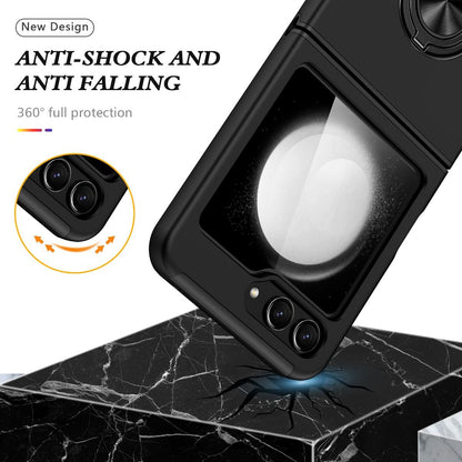 Samsung Galaxy Z Flip 6 / 7 FE BLACKTECH Slim Style Magnetic Ring Stand - Black