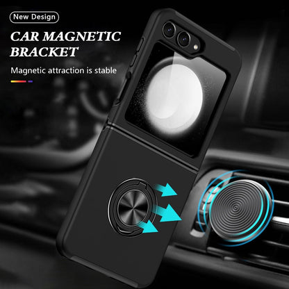 Samsung Galaxy Z Flip 7 BLACKTECH Slim Style Magnetic Ring Stand - Black