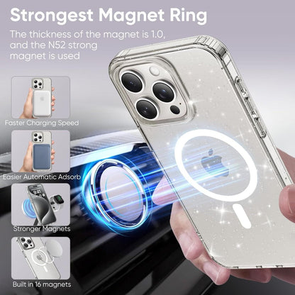 *Priority reserve-Ships early Sep*iPhone 17 Air BLACKTECH Stay Glitter (Magnetic Compatible) - Clear